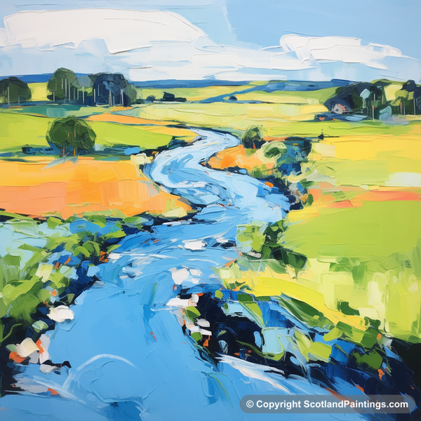 Painting - River Lossie - Scotland in Summer