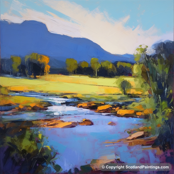 Painting - River Dee - Scotland in Summer