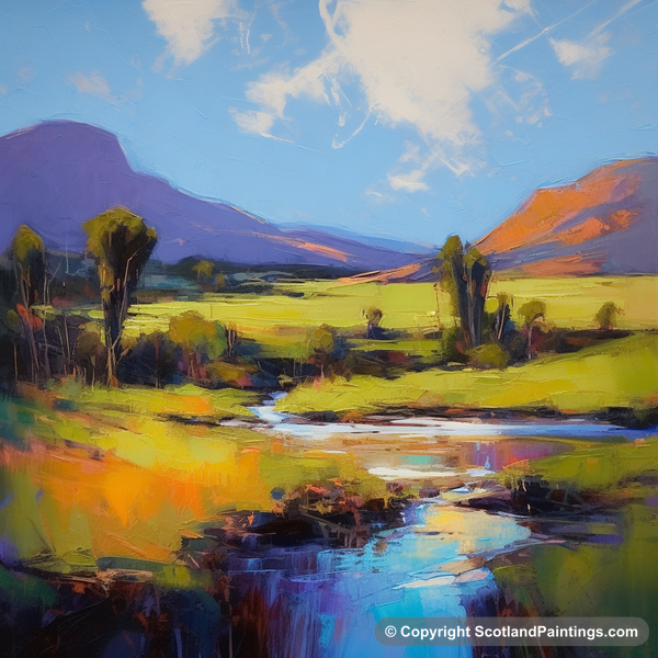 Painting - Glen Tilt - Scotland in Summer