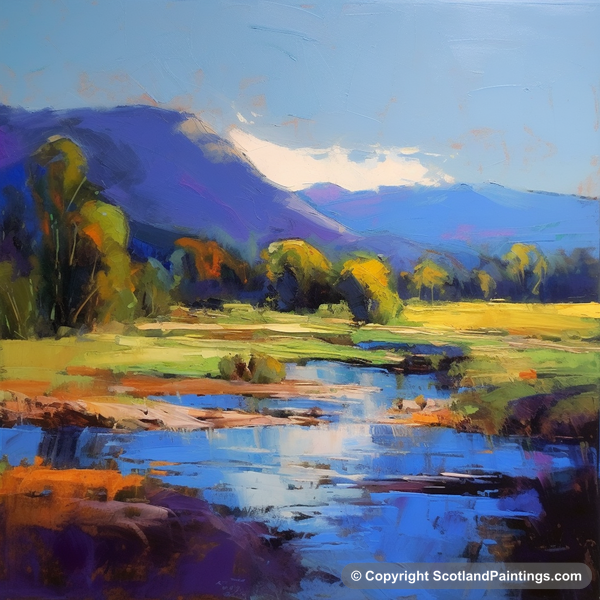 Painting - River Spean - Scotland in Summer