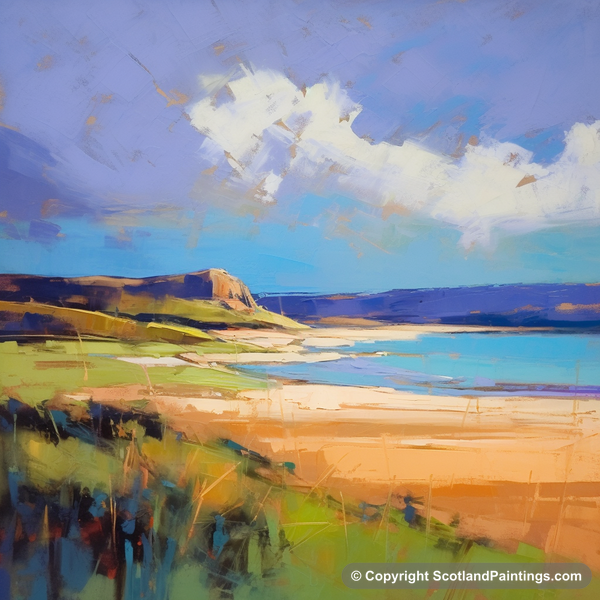 Painting - St Cyrus Beach - Scotland in Summer