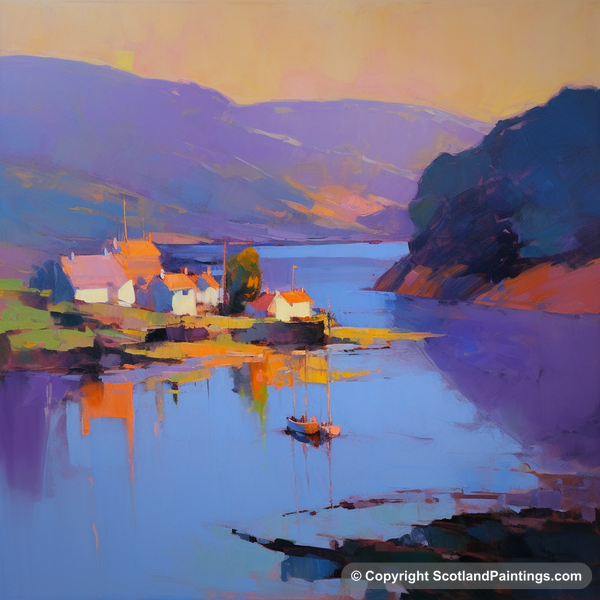 Painting - St Abba's Harbour - Scottish Harbours