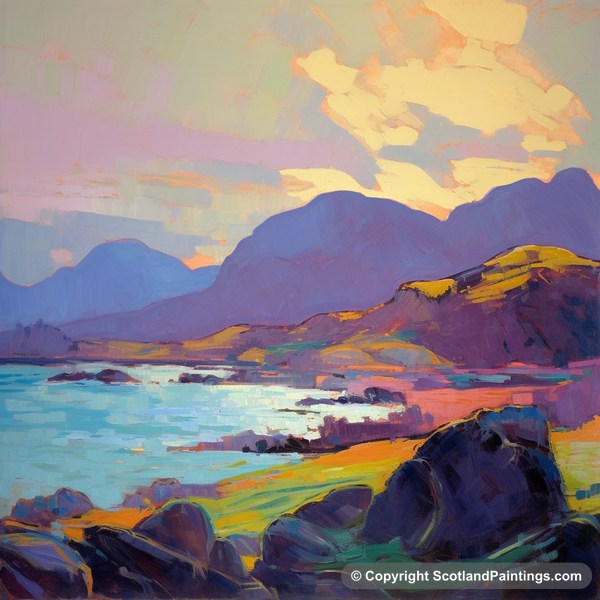 Painting - Easdale Sound - Scottish Coves