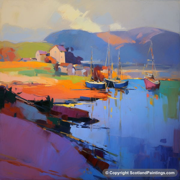 Painting - Eyemouth Harbour - Scottish Harbours