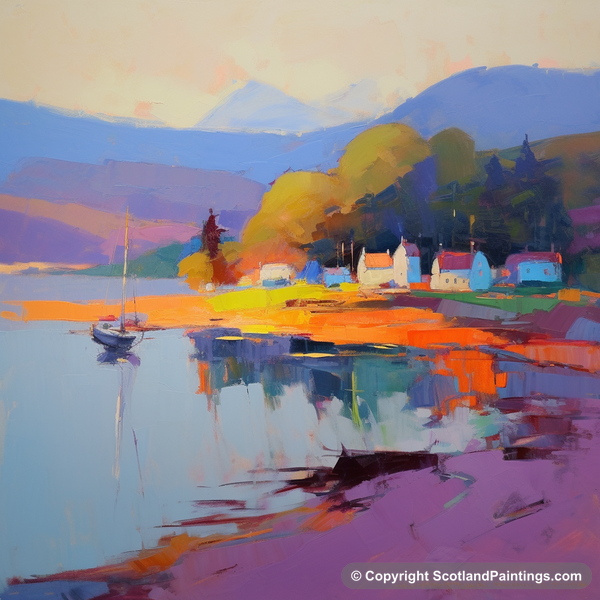 Painting - Millport Harbour - Scottish Harbours