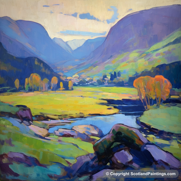 Painting - Glen Strathfarrar - Scottish Glens