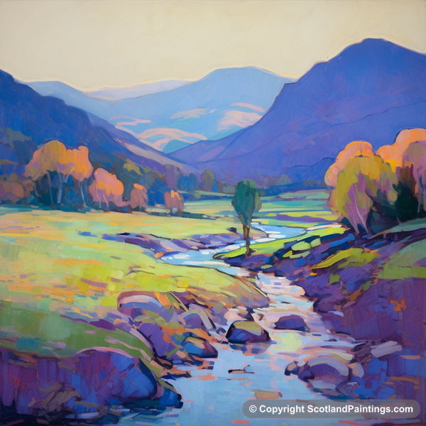 Painting - Glen Strathfarrar - Scottish Glens