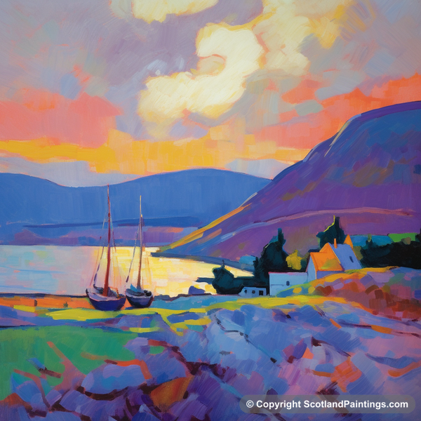 Painting - Cromarty Harbour - Scottish Harbours