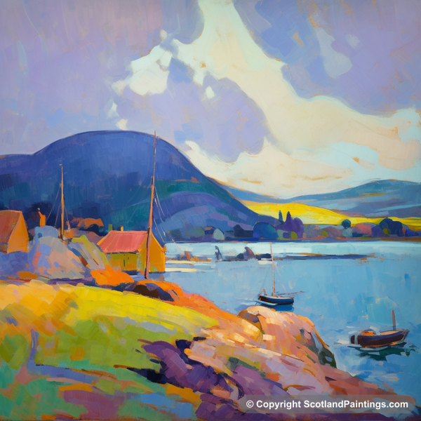 Painting - Cromarty Harbour - Scottish Harbours