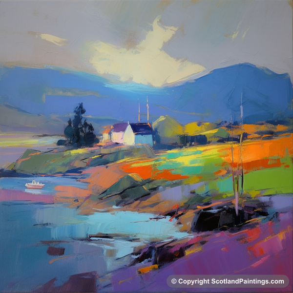 Painting - Cullen Harbour - Scottish Harbours