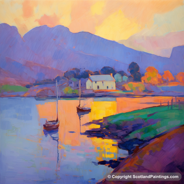 Painting - Mallaig Harbour - Scottish Harbours