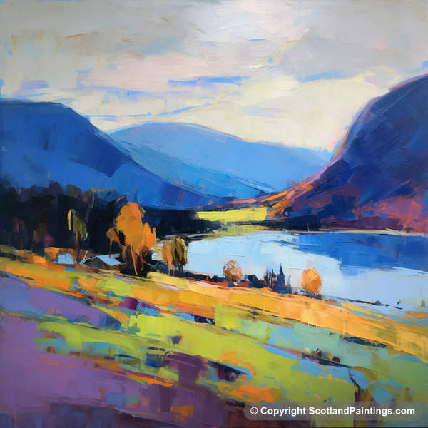 Painting - Loch Earn - Scottish Lochs