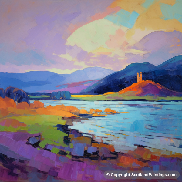 Painting - Castle Stalker Bay - Scottish Coves