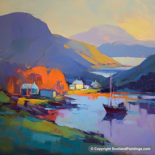 Painting - Mallaig Harbour - Scottish Harbours