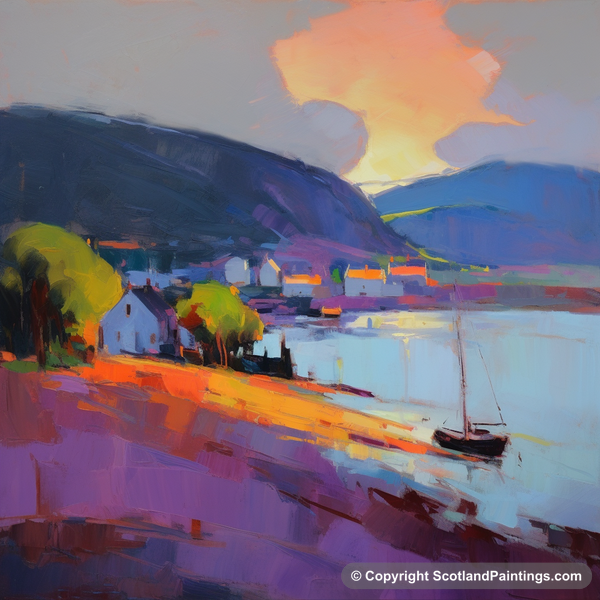 Painting - Cromarty Harbour - Scottish Harbours