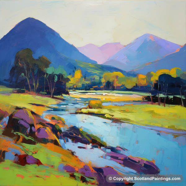 Painting - River Etive - Scotland in Summer