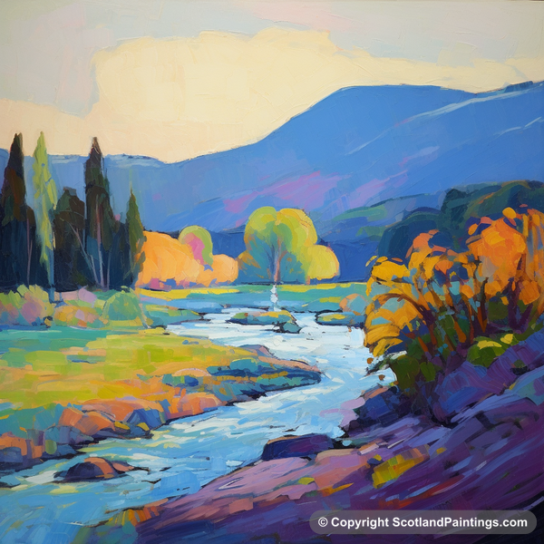 Painting - River Tummel - Scotland in Summer