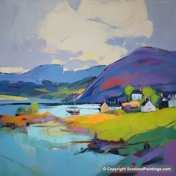 Painting - Gairloch Harbour - Scottish Harbours