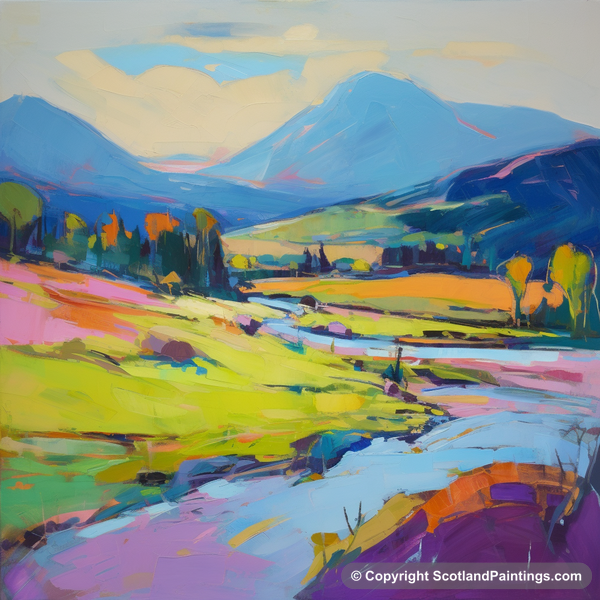 Painting - River Spean - Scotland in Summer