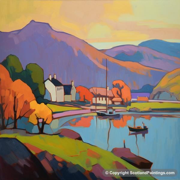 Painting - Craobh Haven Harbour - Scottish Harbours