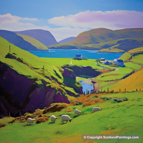 Painting - Shetland - Scotland in Summer