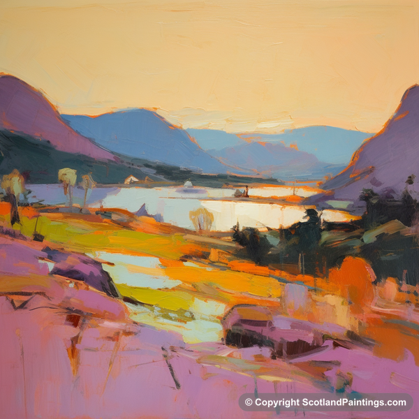 Painting - Shieldaig Bay - Scottish Coves