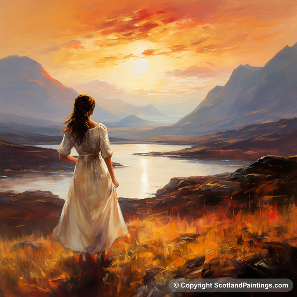 Painting - Glencoe - White Dress