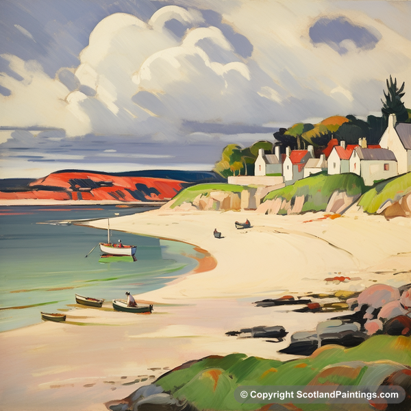 Painting - Largo Bay - Scottish Beaches