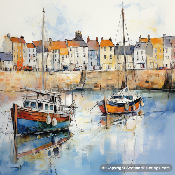 Painting - Anstruther - Scottish Villages