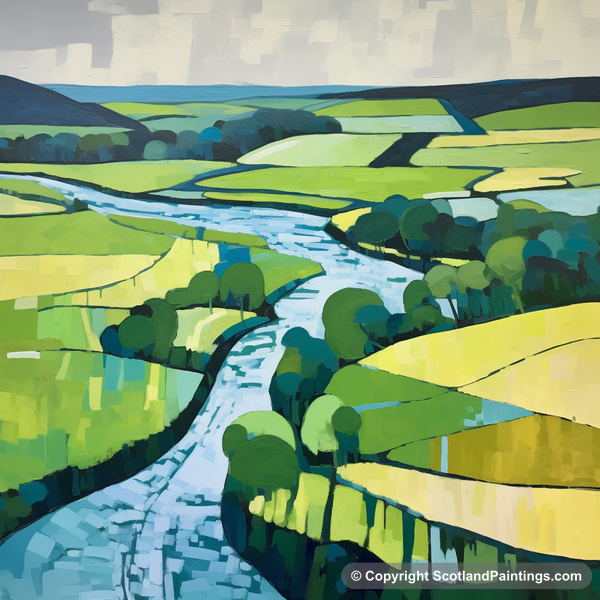 Painting - River Tweed - Scotland in Summer