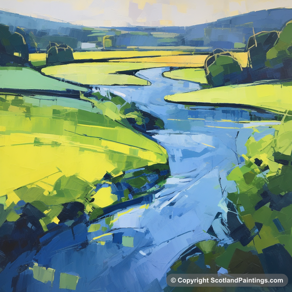 Painting - River Tweed - Scotland in Summer