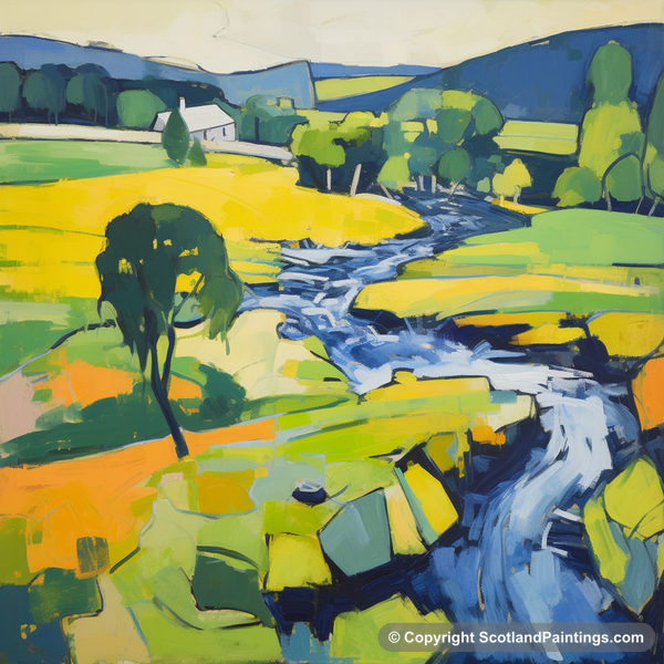 Painting - River Earn - Scotland in Summer