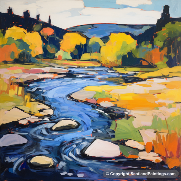 Painting - River Earn - Scotland in Summer