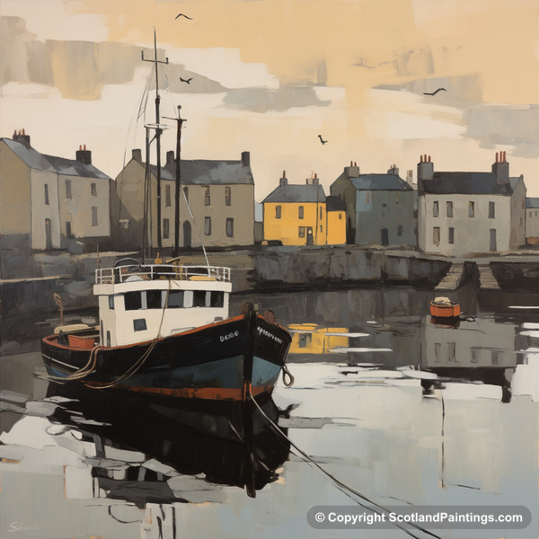 Painting - Stornoway Harbour - Scotland Favourites