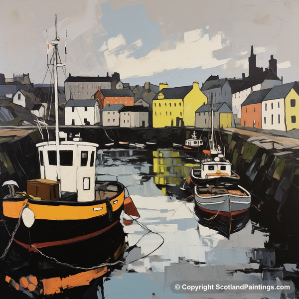 Painting - Stornoway Harbour - Scotland Favourites