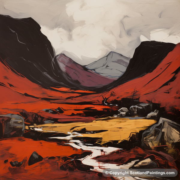 Painting - Càrn an Tuirc - Scottish Munros