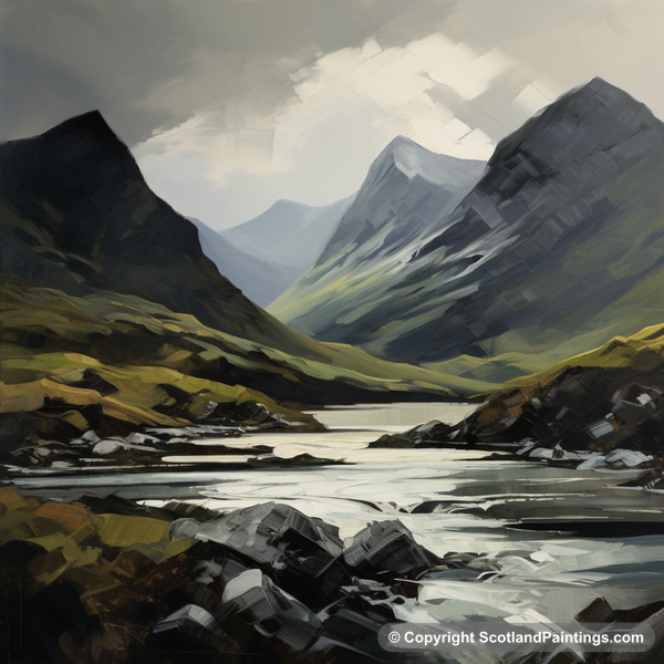 Painting - Liathach - Scottish Mountains