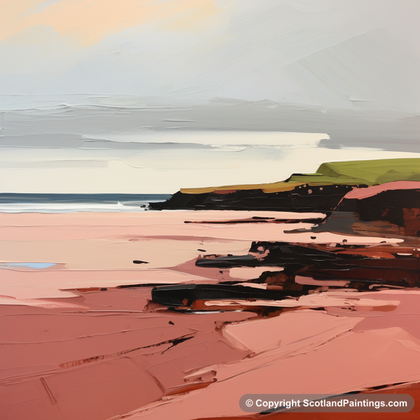 Painting - St Cyrus Beach - Scotland in Summer