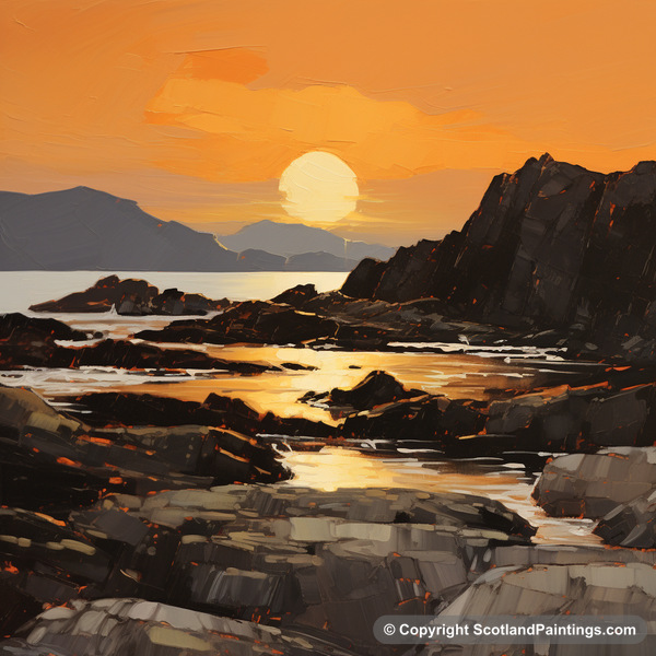 Painting - Easdale Sound - Scottish Coves