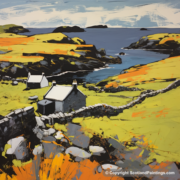 Painting - Shetland - Scotland in Summer