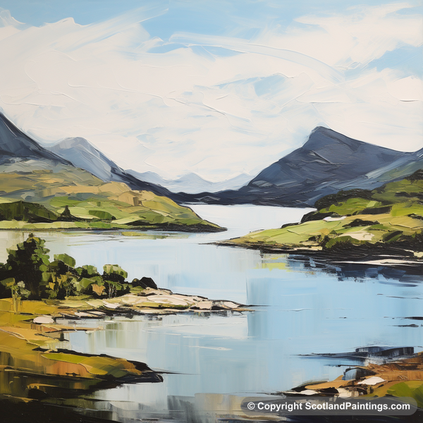 Painting - Loch Glencoul - Scotland in Summer