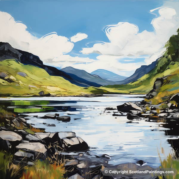 Painting - Loch Glencoul - Scotland in Summer