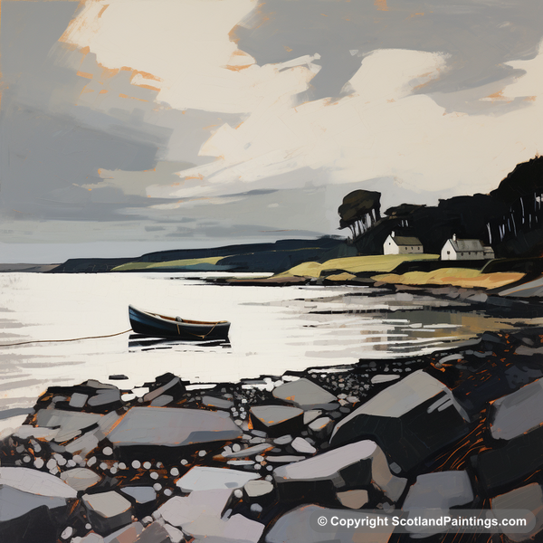 Painting - Largo Bay - Scottish Beaches