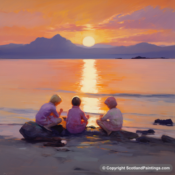 Painting - Saltcoats Beach - Family