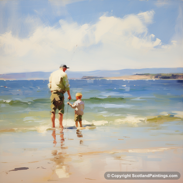 Painting - Rosemarkie Beach - Family