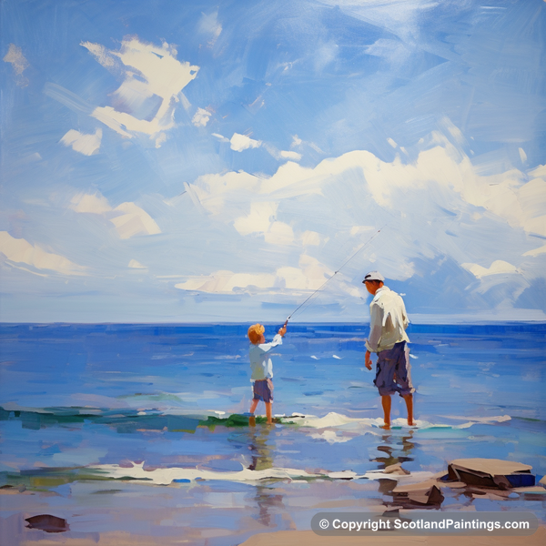 Painting - Rosemarkie Beach - Family