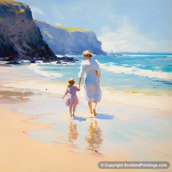 Painting - Sandwood Bay - Family