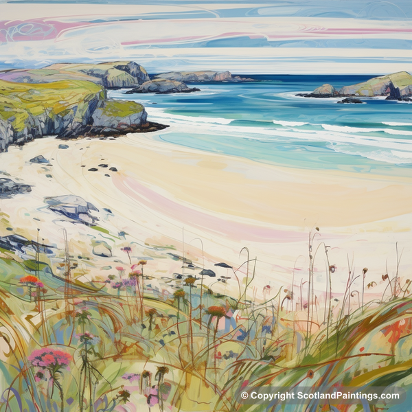 Painting - Durness Beach - Scotland in Summer