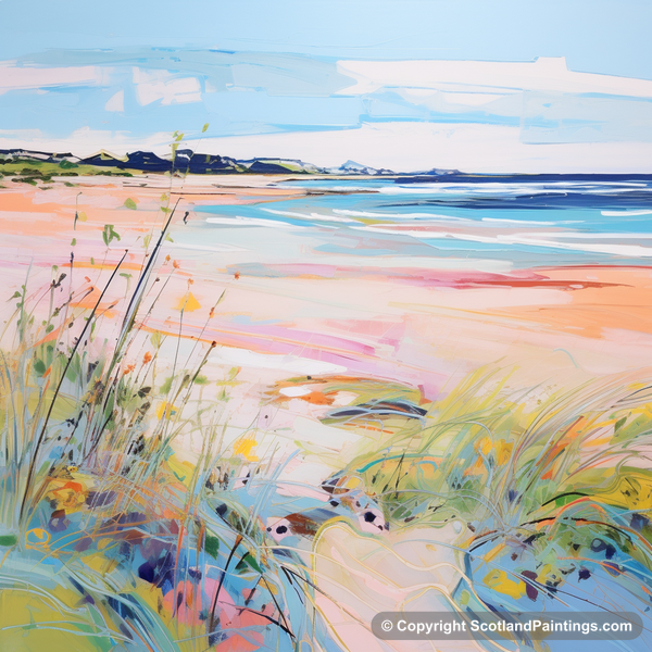 Painting - Longniddry Beach - Scotland in Summer