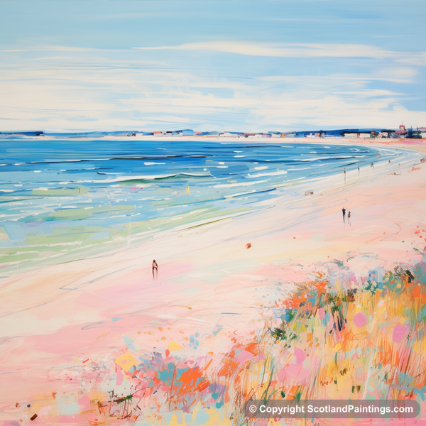 Painting - Nairn Beach - Scotland in Summer